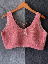 Pearl Moti Blouses SLEEVESLESS | Pink