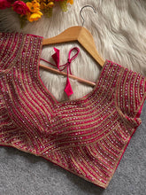 Maroon Pure Handwork Blouse with Pearls, Beads & Pipe Work | Ethnic & Handloom Style