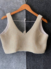 Pearl Moti Blouses SLEEVESLESS | White