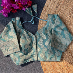 Pure Dola Silk Ethnic Blouse for Women