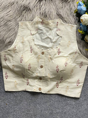 Pure Camric Khadi Cotton Blouse