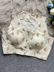 Pure Camric Khadi Cotton Blouse