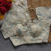 ROYAL JODHA STYLE BRIDAL ORIGINAL KHADI COTTON HALTER NECK BLOUSE