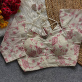 ROYAL JODHA STYLE BRIDAL ORIGINAL KHADI COTTON HALTER NECK BLOUSE