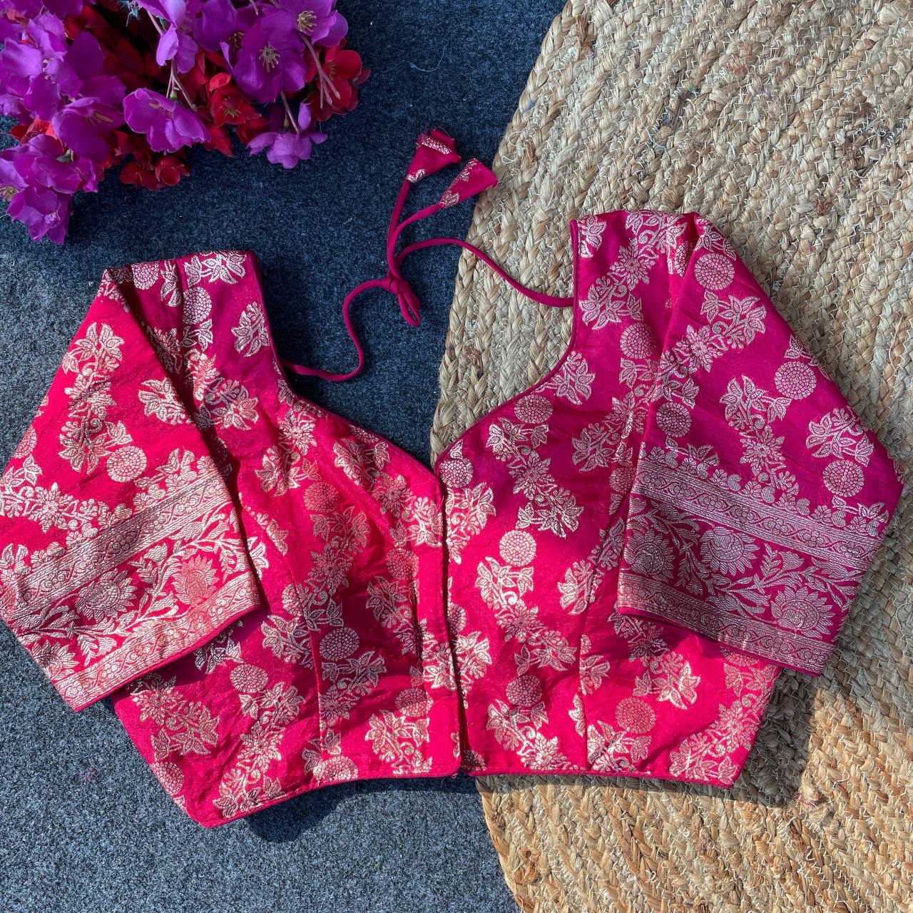 Pure Dola Silk Ethnic Blouse for Women