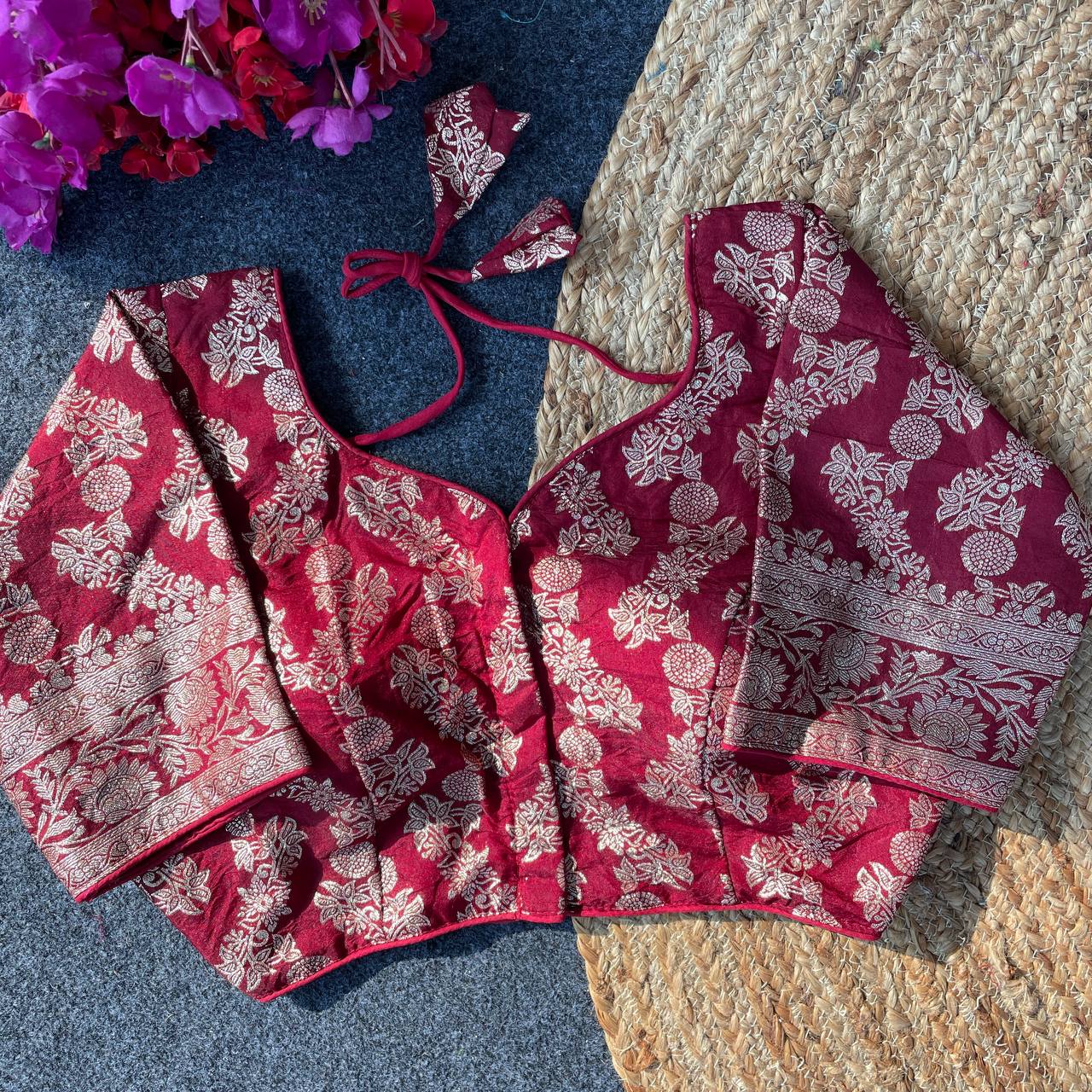 Pure Dola Silk Ethnic Blouse for Women