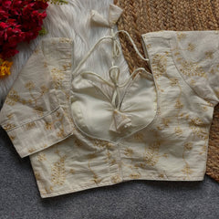 ROYAL JODHA STYLE BRIDAL ORIGINAL KHADI COTTON HALTER NECK BLOUSE